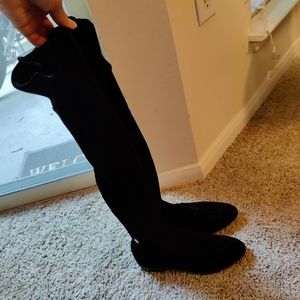 Over the knee booties